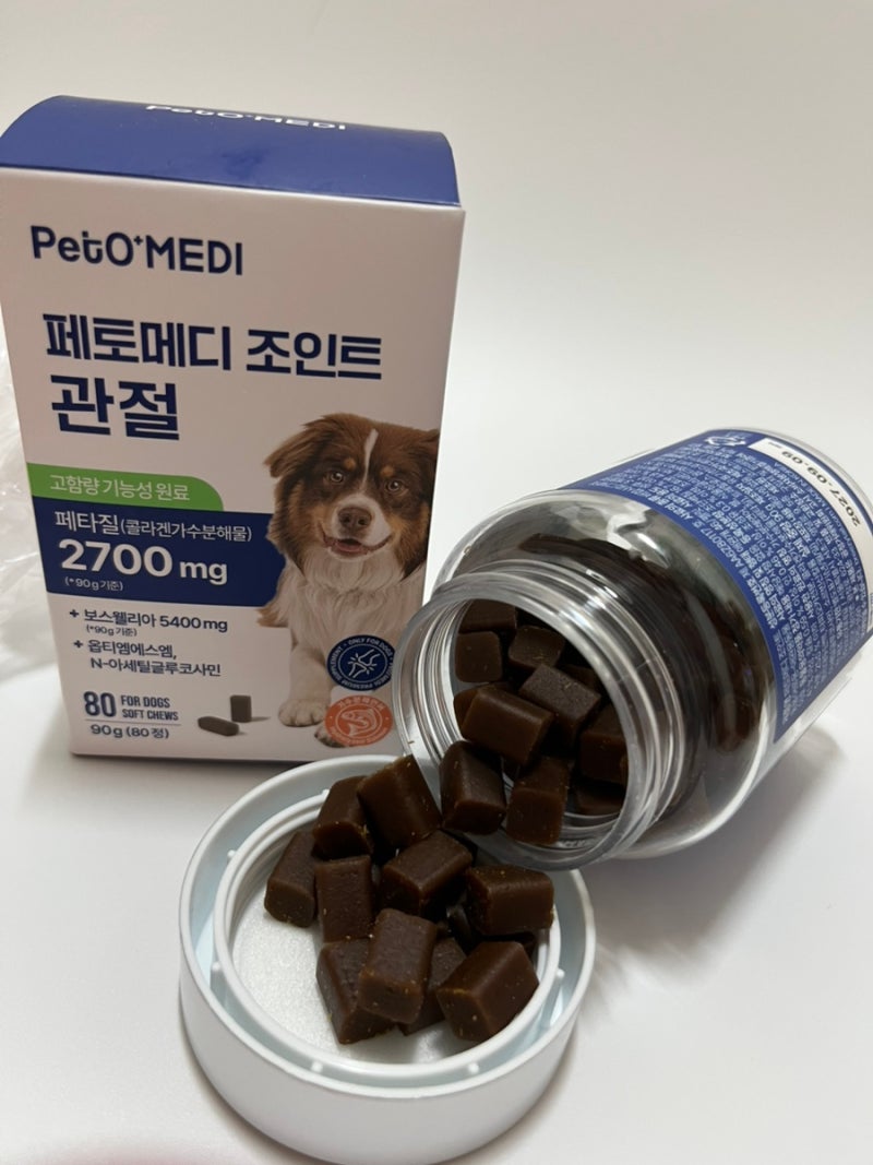 강아지 관절 영양제 추천! 페토메디 조인트 슬개골 건강 미리 챙겨요