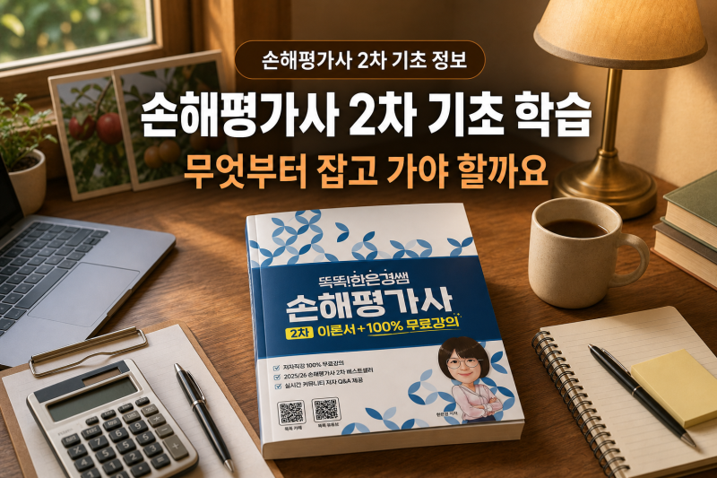 손해평가사 2차 기초 학습, 무엇부터 잡고 가야 할까요 (토요일)