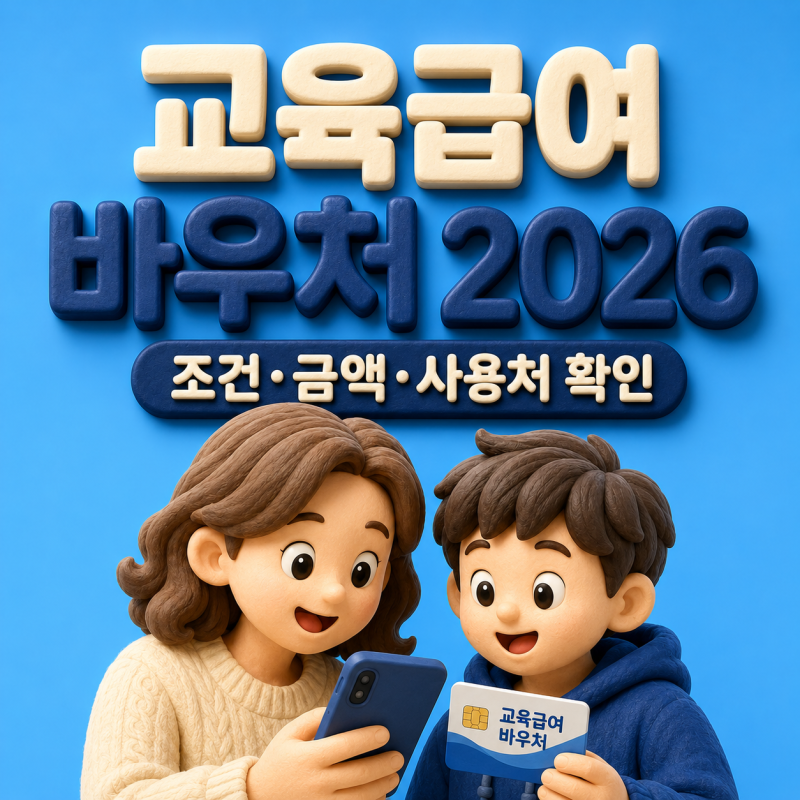 2026 교육급여 바우처 사용처와 금액｜조건·카드·잔액확인·병원 사용까지