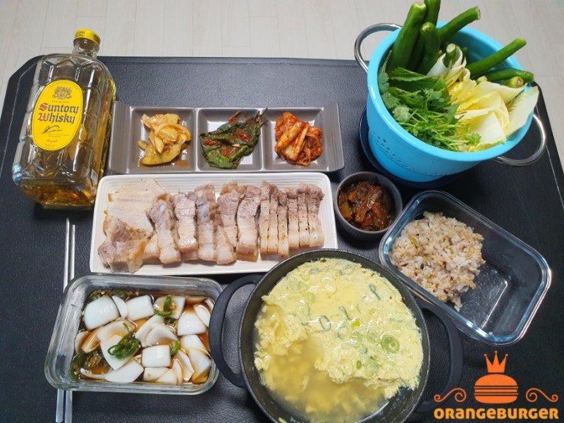 강레오 수육 레시피 삶는 게 아닌 찌는 돼지고기 수육