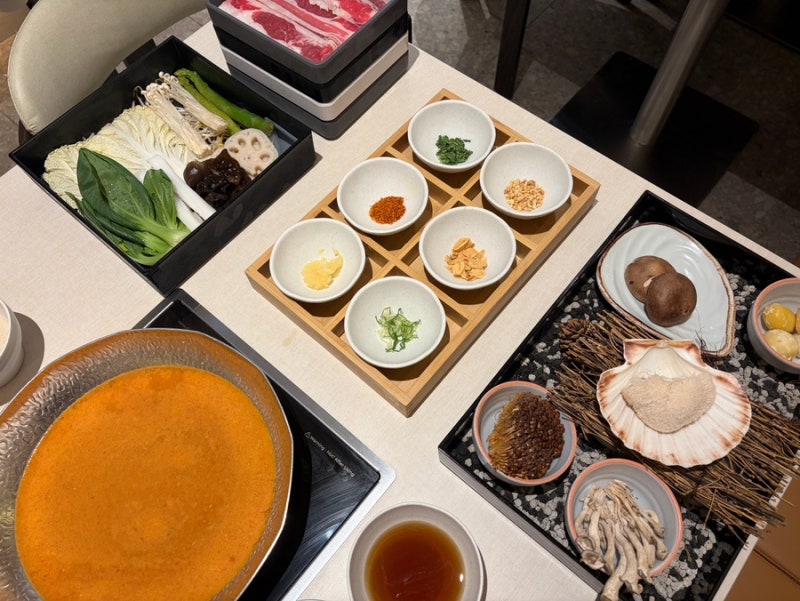 [부산] 센텀 신세계몰 맛집 노야 샤브샤브 | 된장육수에 와규·우삼겹까지 푸짐한 "무제한 샤....