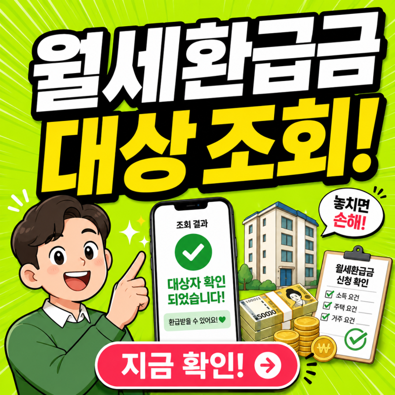월세환급금 조건 신청방법 신청기간 경정청구 자리톡까지 1분컷 조회