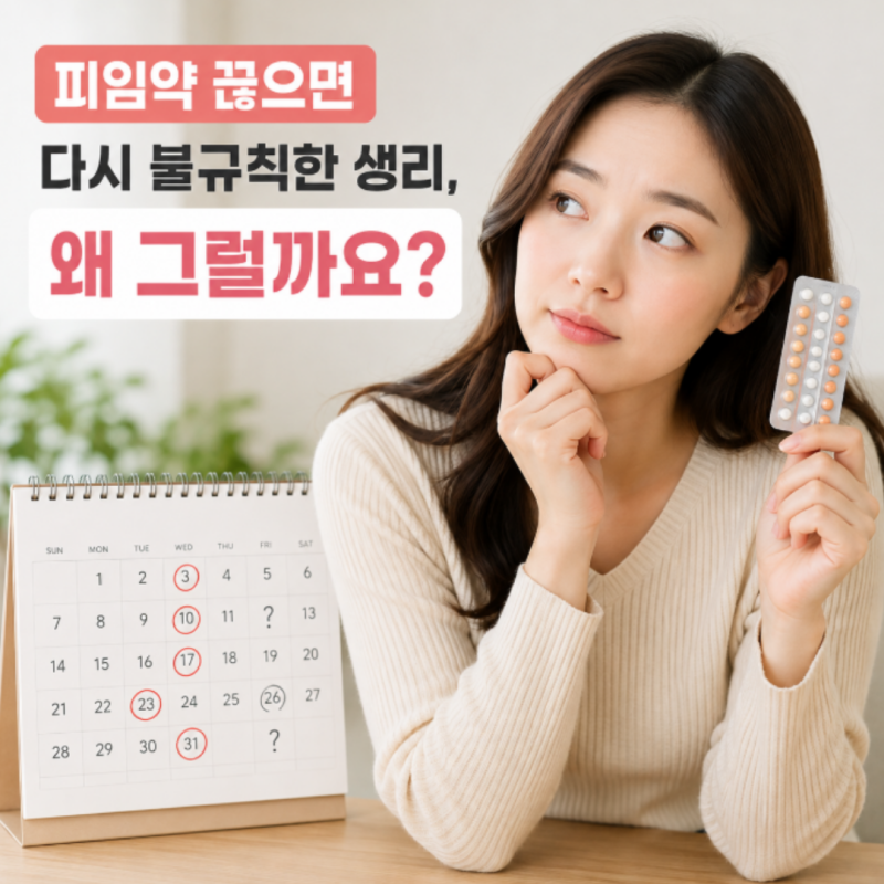 피임약 끊으면 다시 불규칙한 생리, 생리불순 한의원에서는 무엇을 볼까 | 영등포/신도림 여....