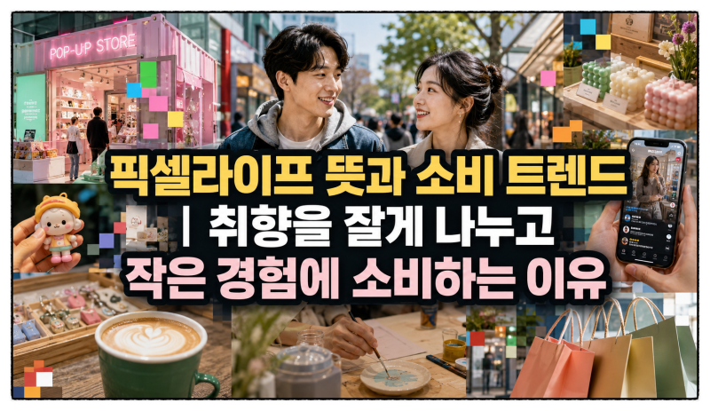 픽셀라이프 뜻과 소비 트렌드｜취향을 잘게 나누고 작은 경험에 소비하는 이유