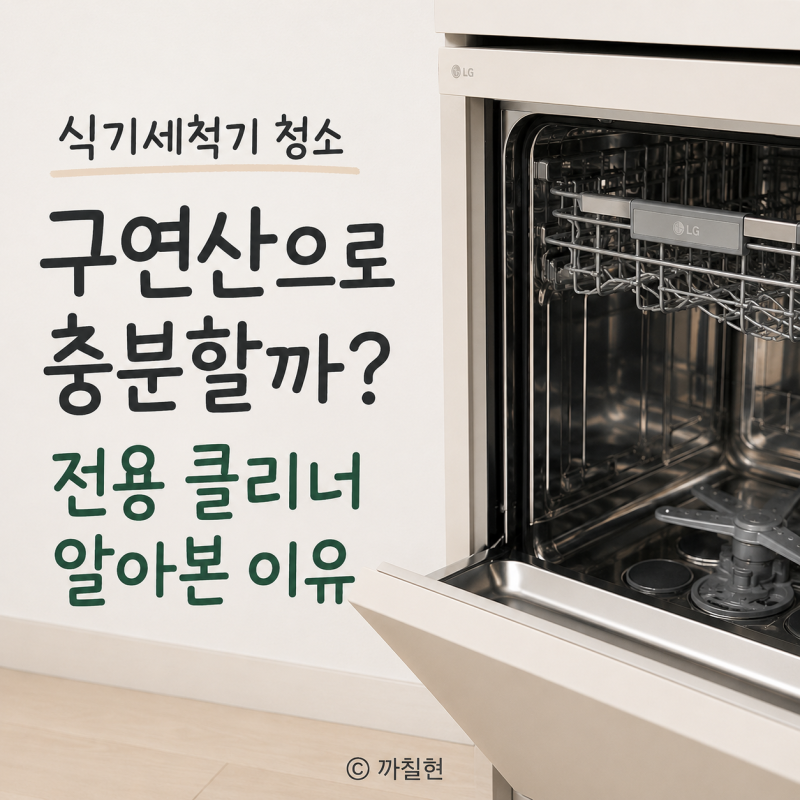 식기세척기 청소 구연산으로 충분할까? 기기 전용 클리너 알아본 이유