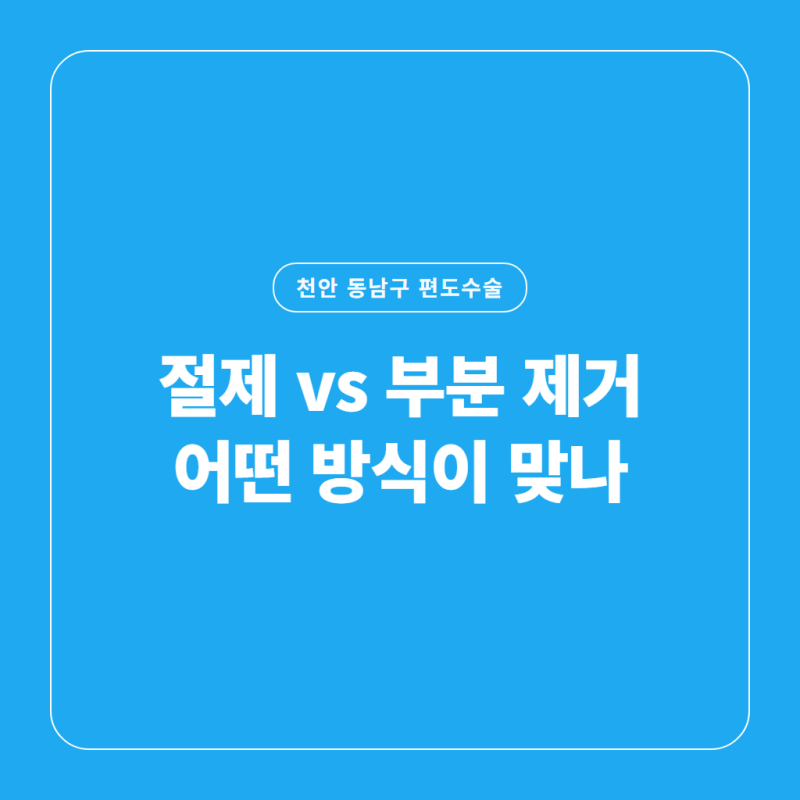 천안 동남구 편도수술, 절제 vs 부분 제거 어떤 방식이 맞나