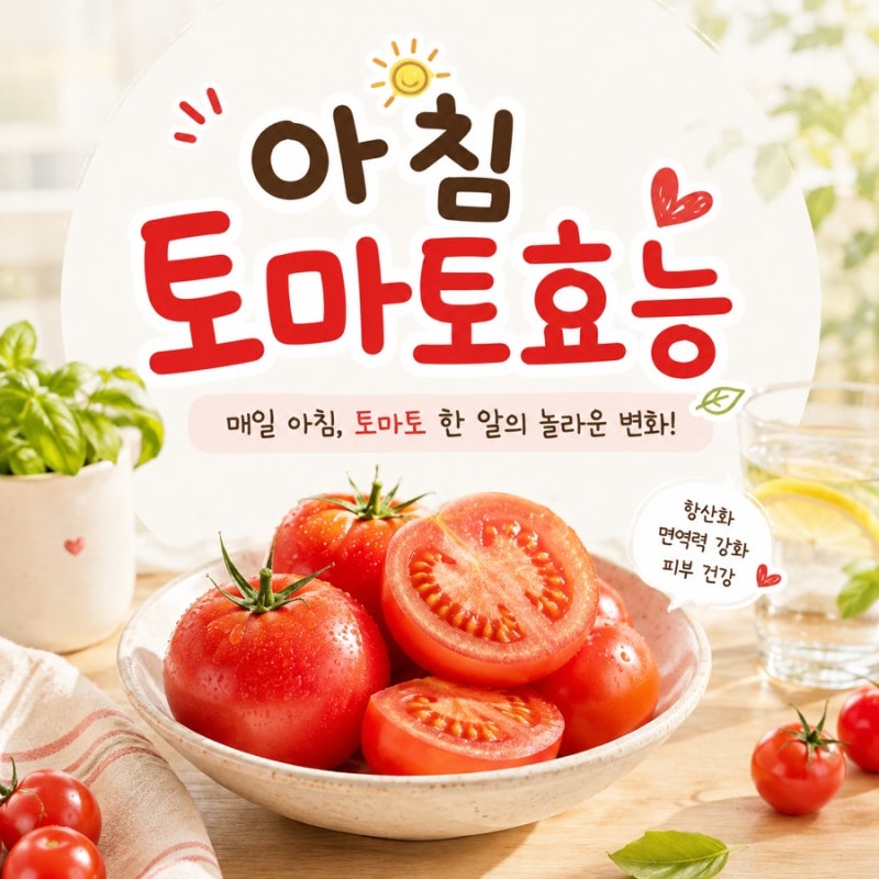 아침토마토효능 총정리, 공복에 토마토 먹어도 괜찮을까?