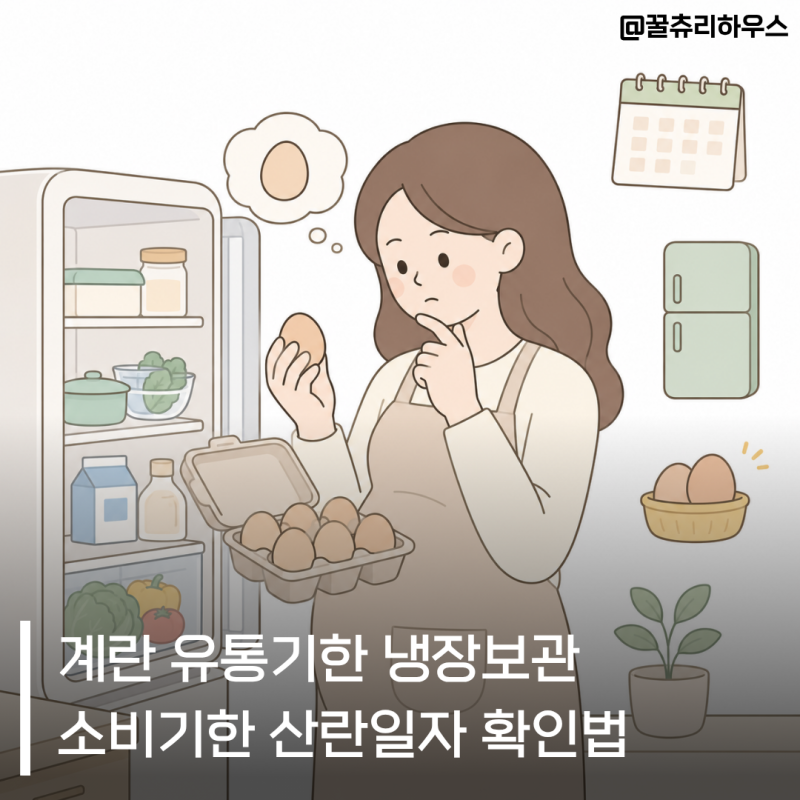 계란 유통기한 냉장보관 며칠 소비기한 산란일자 확인법