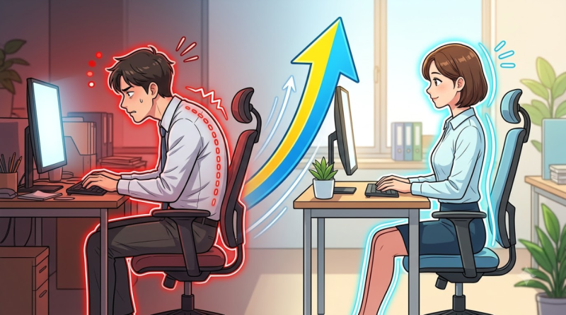 거북목 교정 운동법 하루 10분 스트레칭 통증 해결