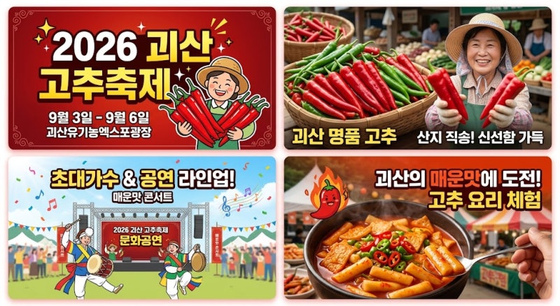2026 괴산고추축제 이찬원 개막식 공연!! +(축제일정 총정리)
