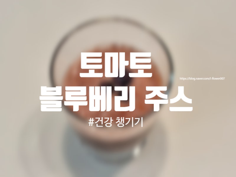 요새 매일 먹는 토마토블루베리 주스 만들기 (+토마토주스, 블루베리주스, 냉동블루베리 활....