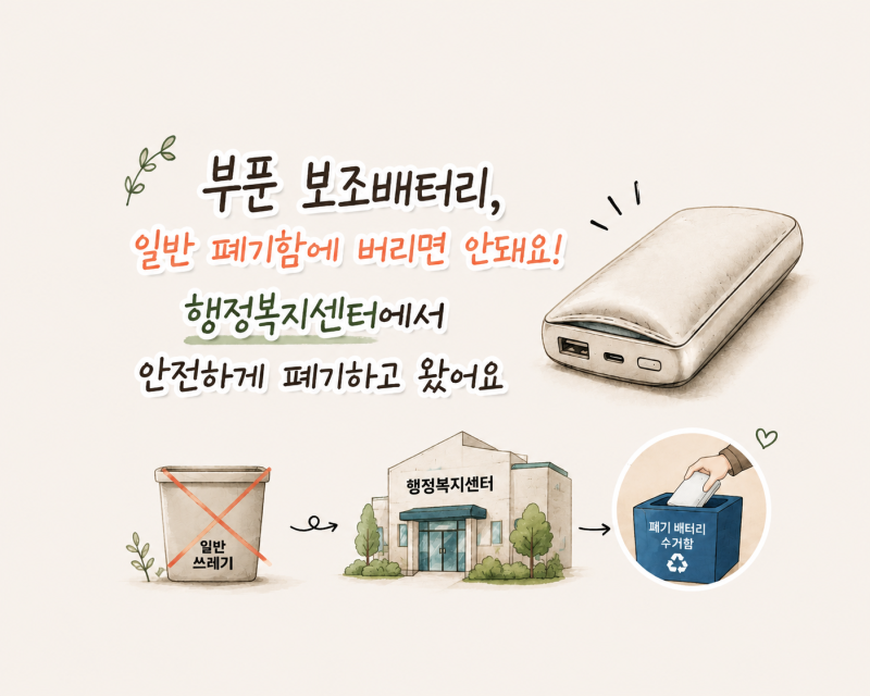 부푼 보조배터리 폐기방법, 어디에 버릴까?