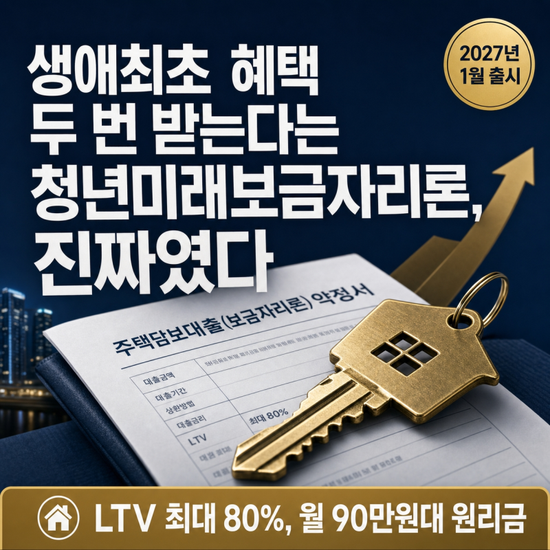 생애최초 혜택 두 번 받는다는 청년미래보금자리론, 진짜였다
