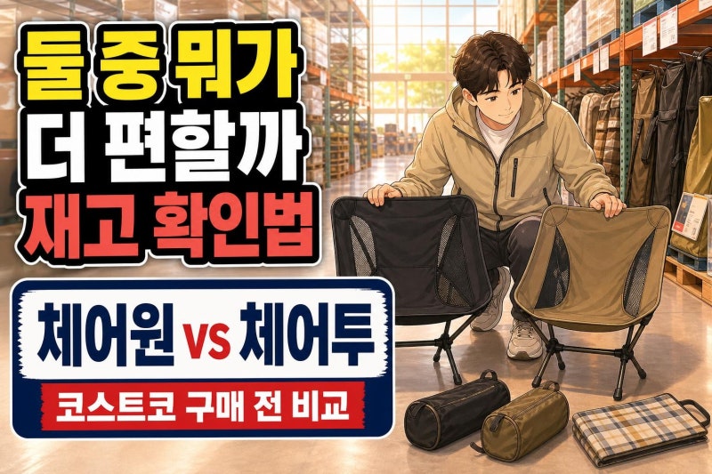 코스트코 헬리녹스 체어 가격·스펙 비교｜체어원과 체어투, 재고 확인 전 꼭 알아둘 차이