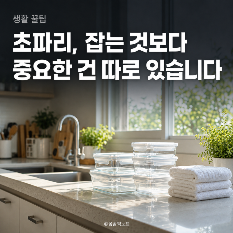 초파리 없애는 법, 잡는 것보다 중요한 건 따로 있어요