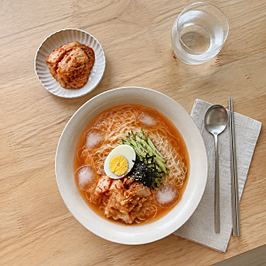 김치말이국수 레시피 시판 냉면육수로 새콤달콤 시원하게 만들기