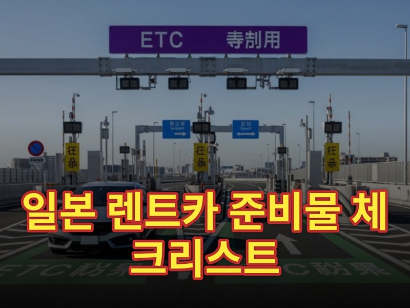일본 렌트카 준비물 체크리스트 | 보험·ETC·카시트 다녀온 후기 (2025)