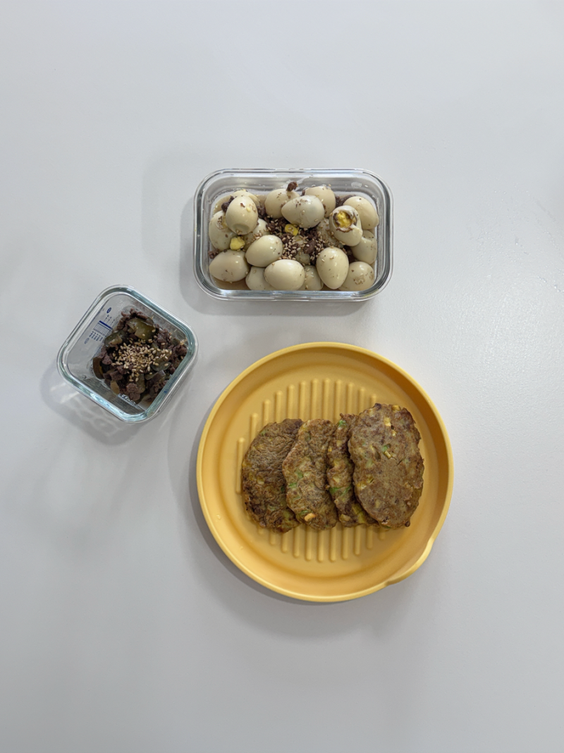 20개월 아기 반찬 4가지 | 무염 유아식 소고기가지볶음 • 소고기애호박전 • 소고기장조림 ....