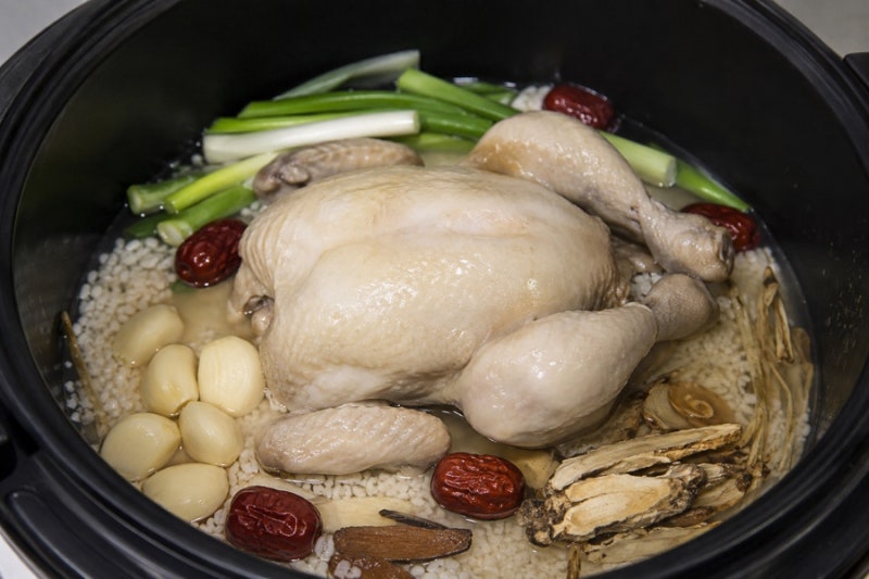 말복 음식 추천! 전기밥솥으로 간단 삼계탕 만들기, 만능찜 40~50분