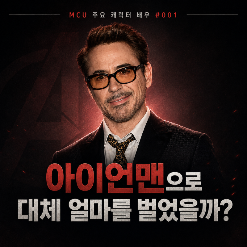 MCU 주요 캐릭터 배우 #001 | 로버트 다우니 주니어, 마블로 얼마나 벌었을까? 얼마인지 감도 안....