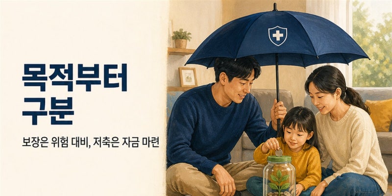보장성보험과 저축성보험의 차이, 쉽게 이해하기