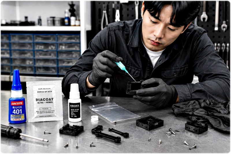 순간접착제 세트 덕분에 초보자도 편안했던 후기