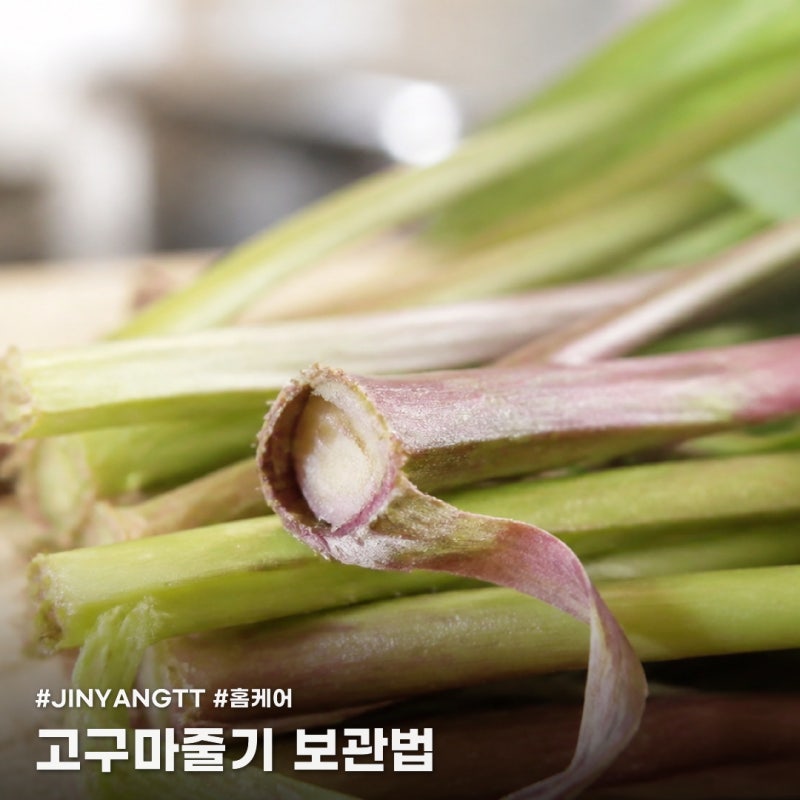 고구마줄기 보관 방법과 쉽게 껍질 손질하는 법