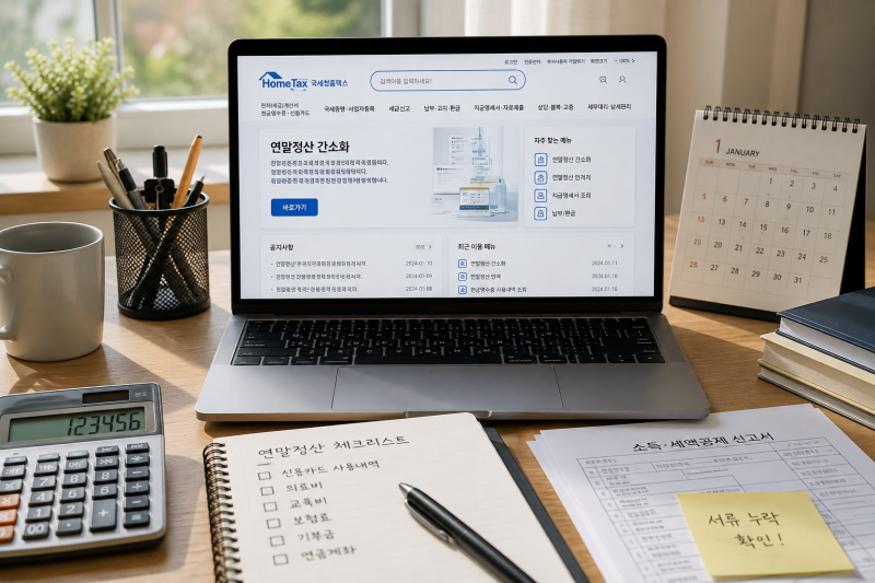 연말정산 간소화 바로가기, 연말정산 8월부터 미리 준비해보자