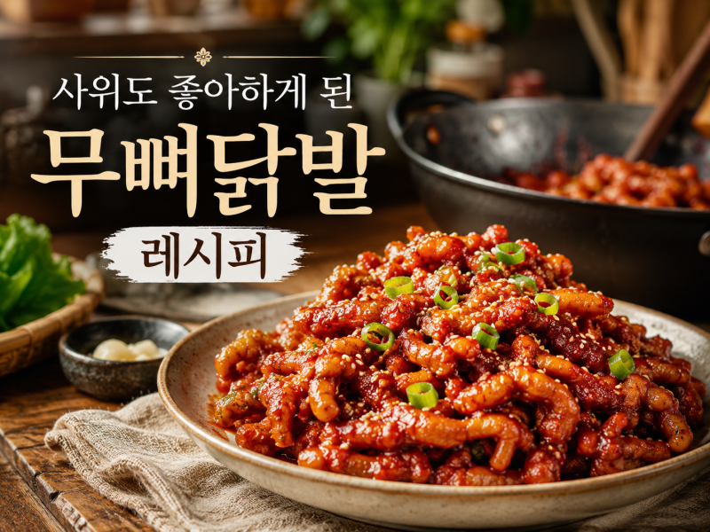 사위도 좋아하게 된 무뼈닭발 레시피