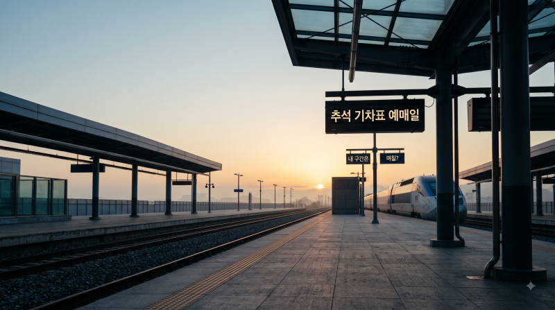 2026 추석 기차표 예매일 나의 구간은 며칠인지 일정 정리했어요