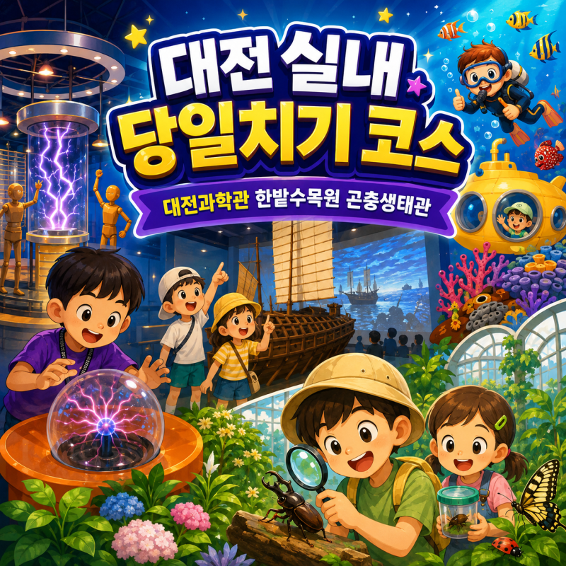 대전 아이와 가볼만한곳 국립중앙과학관 한밭수목원 실내 코스