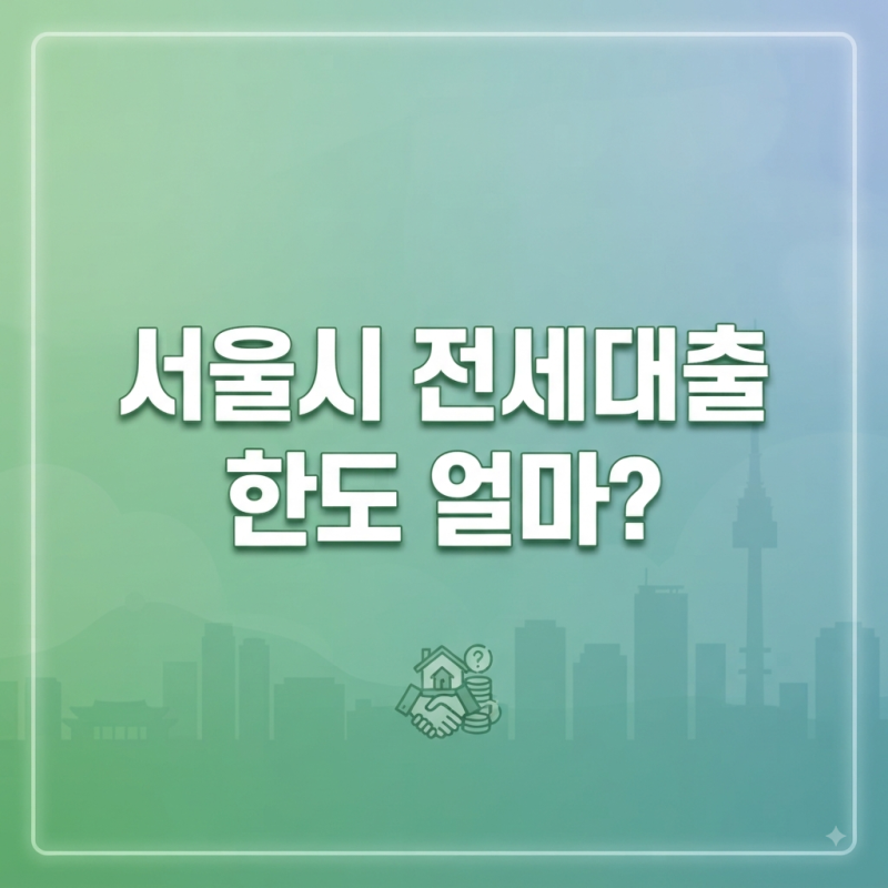 2026 청년 임차보증금 대출 금리·한도·조건 총정리 (정부지원 vs 서울시)