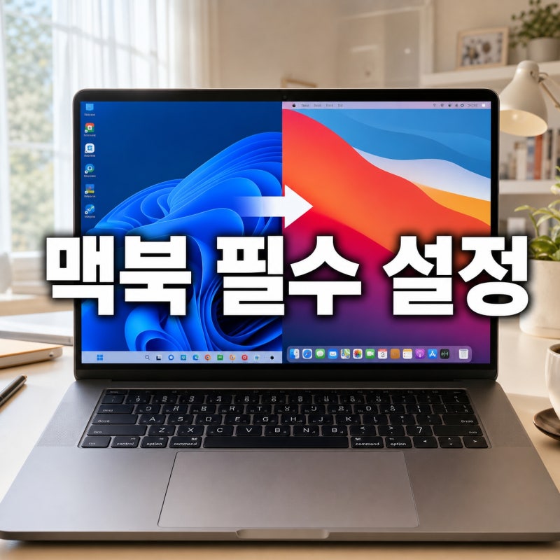 맥북 초보자 필수 설정 12가지, Windows 오른쪽 클릭·한영 전환