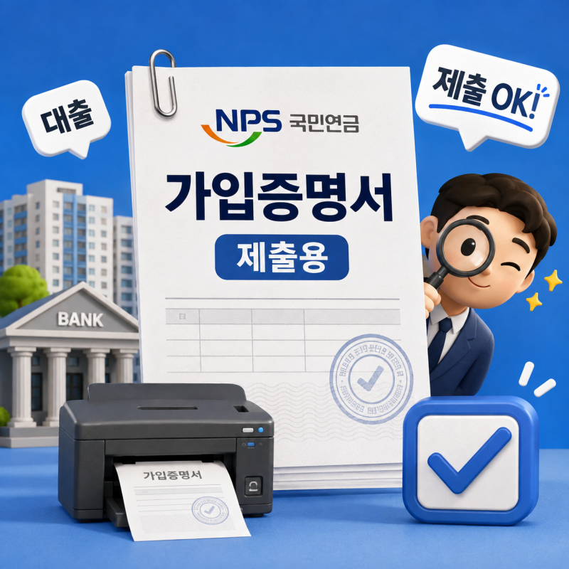 “단순 화면 캡처 냈다간 반려당합니다!” 국민연금 증명서 발급 및 제출 방법