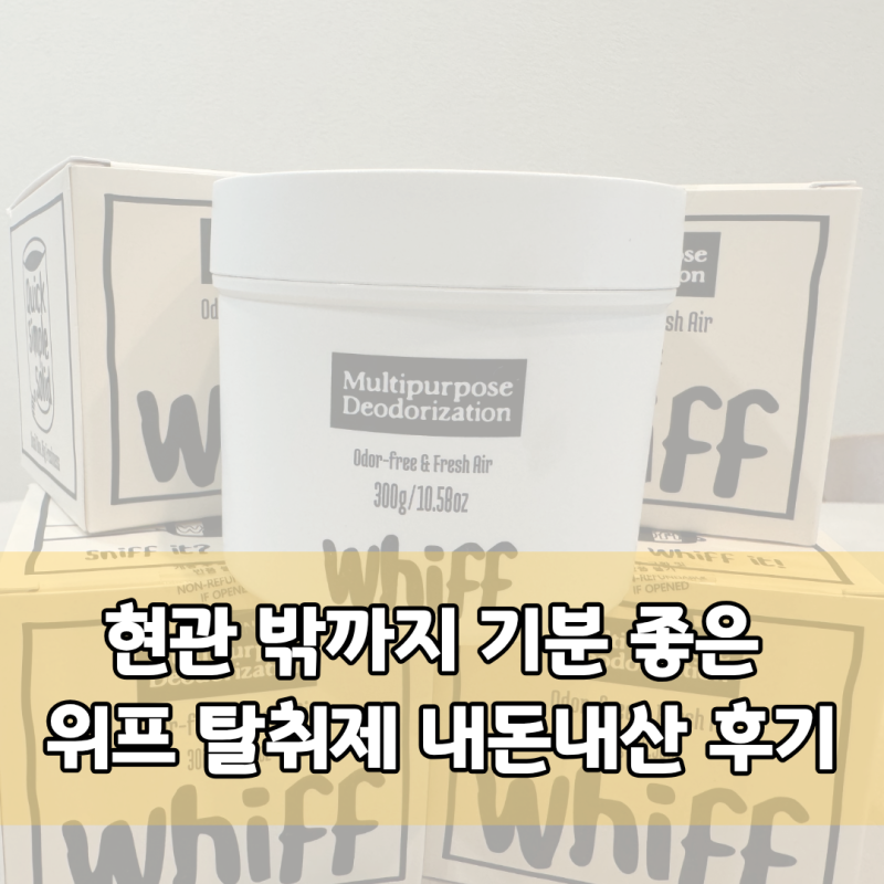 유튜브 보고 내돈내산! 위프(WEAP) 탈취제 화이트 300g 솔직 사용 후기