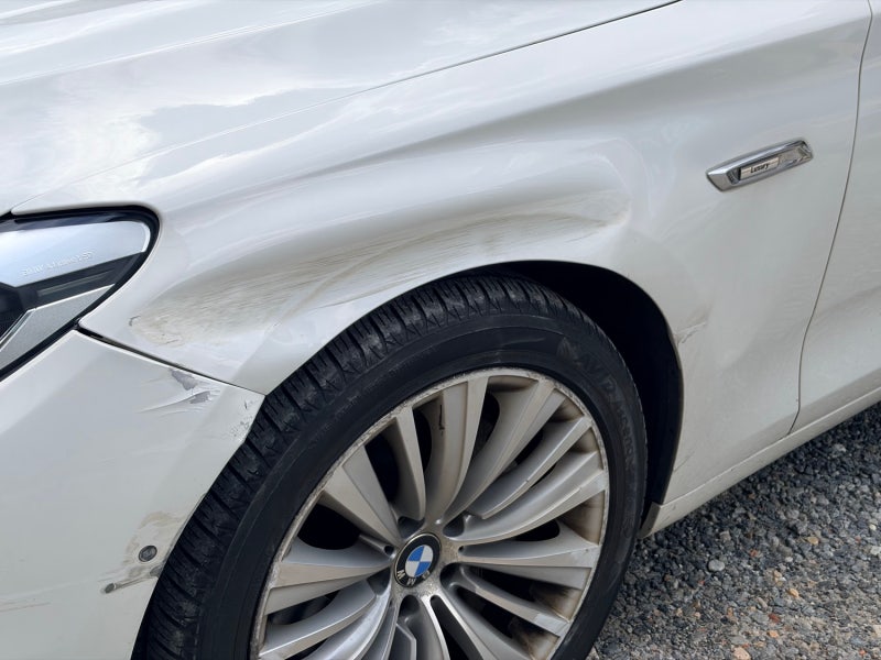 [시흥 정왕동 수입차 공업사] BMW 5GT 사고수리 후기: 뒷휀더 판금도장부터 타이어 교환 & 휠 ....
