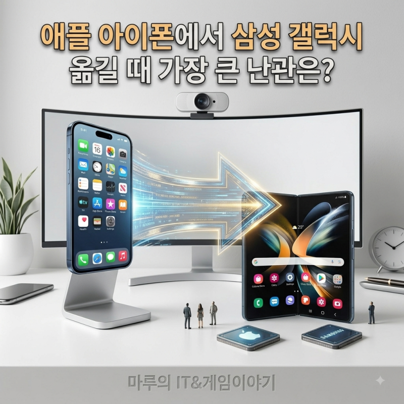 애플 아이폰에서 삼성 갤럭시 옮길 때 가장 큰 문제는 바로 호환