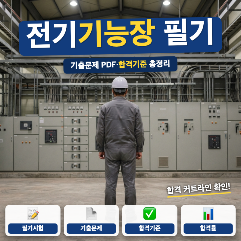 전기기능장 필기 기출문제 pdf 합격기준 총정리 (+ CBT 전자문제집, 실기 응시자격)