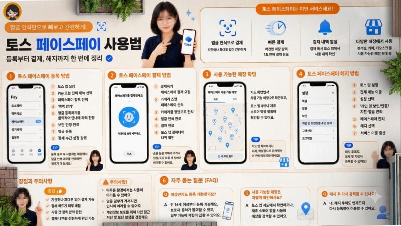 편의점 1초 결제 해보니, 토스 페이스페이 사용법과 등록 해지 꿀팁