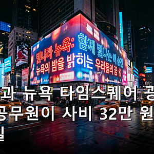 봉화사과 뉴욕 타임스퀘어 광고, 27세 공무원이 사비 32만 원으로 해낸 일