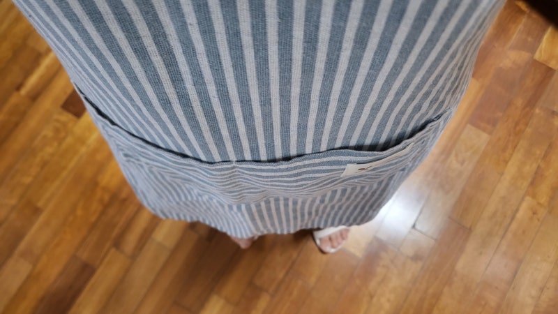 몸에 착 감기는 린넨 앞치마, 집에서도, 어린이집 선생님들도 입기 너무 좋아요.