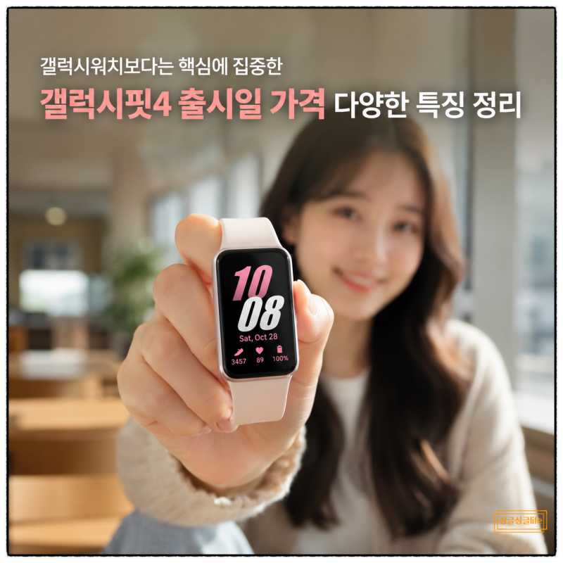 갤럭시핏4 출시일 가격 달라지는 기능과 갤럭시 워치 차이