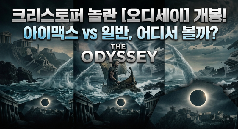 크리스토퍼 놀란 오디세이 영화 정보 총정리 (아이맥스 vs 일반 상영관 어디서 봐야 할까?)