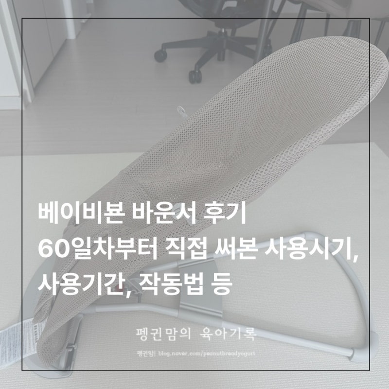 베이비뵨 바운서 후기｜60일차부터 120일차까지 직접 써본 사용시기·사용기간·세탁법