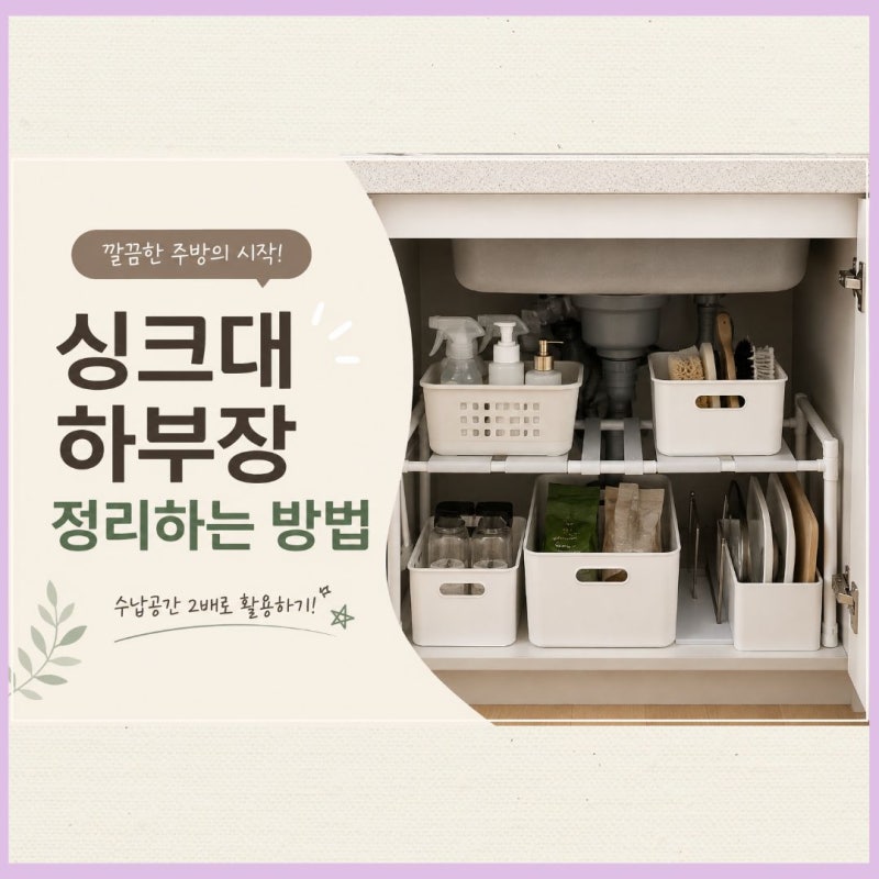 싱크대 하부장 정리 방법｜지저분해지는 이유와 깔끔하게 유지하는 꿀팁