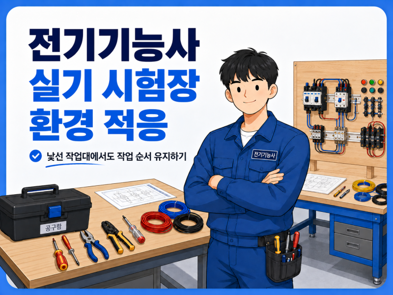 전기기능사 실기 시험장 환경이 달라도 괜찮을까? 작업대 적응하는 연습 방법