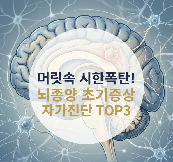 머릿속 시한폭탄 막는 뇌종양 초기증상 조기 발견 자가진단법 TOP3