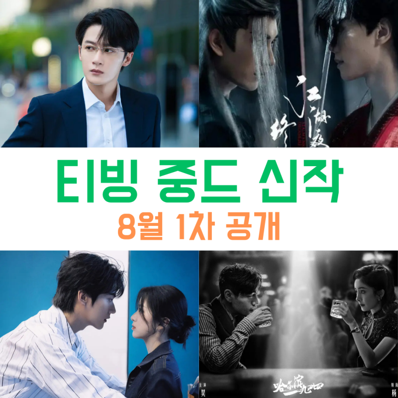 [내 마음대로 리스트 224탄] 한 눈에 보는 티빙 8월 신작 중국드라마 완벽분석 1탄 (중드추천)