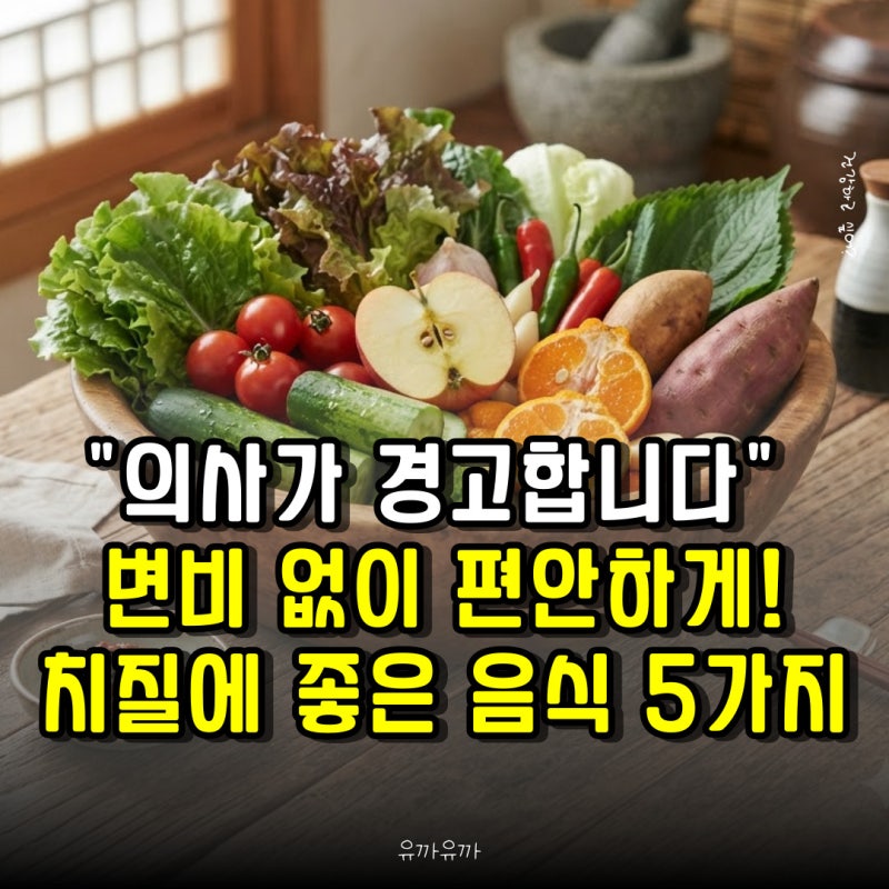 "의사가 경고합니다" 변비 없이 편안하게! 치질에 좋은 음식 5가지