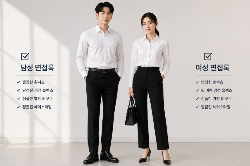 면접 흰셔츠 추천! 검정 슬랙스와 실패 없는 면접 코디 완성